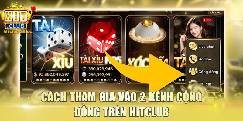 Cách tham gia vào 2 kênh cộng đồng trên Hitclub