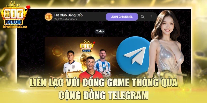 Liên lạc với cổng game thông qua cộng đồng Telegram